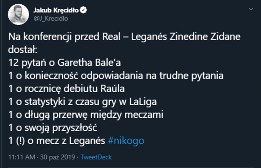 Pytania do Zidane'a przed meczem z Leganes! :D